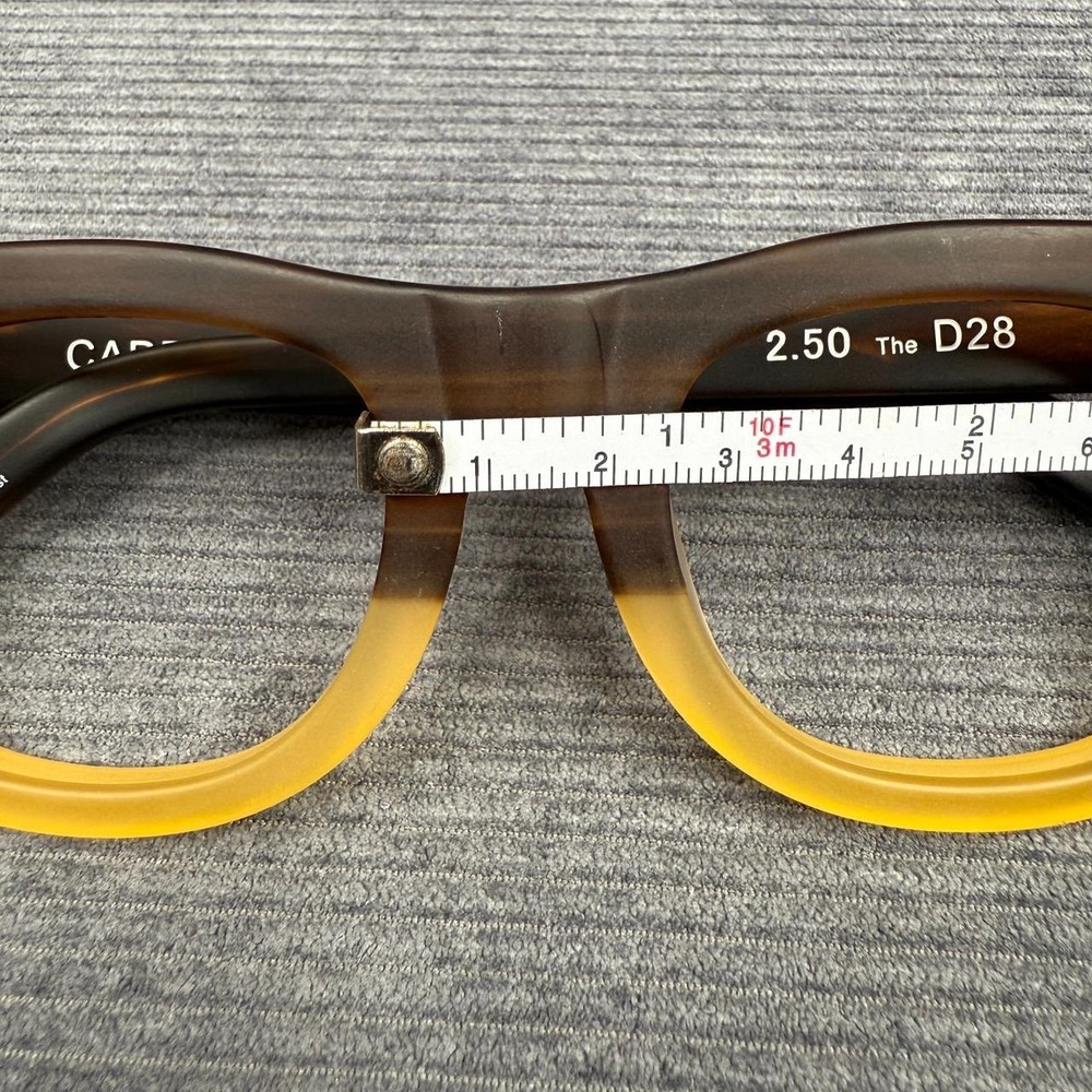 Caddis Eye Appliances The D28 Reading Glasses Frames Tortoise Honey 50-22-145 - Picture 11 of 14
